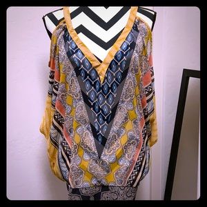 Wet Seal Multiprint Sheer Top